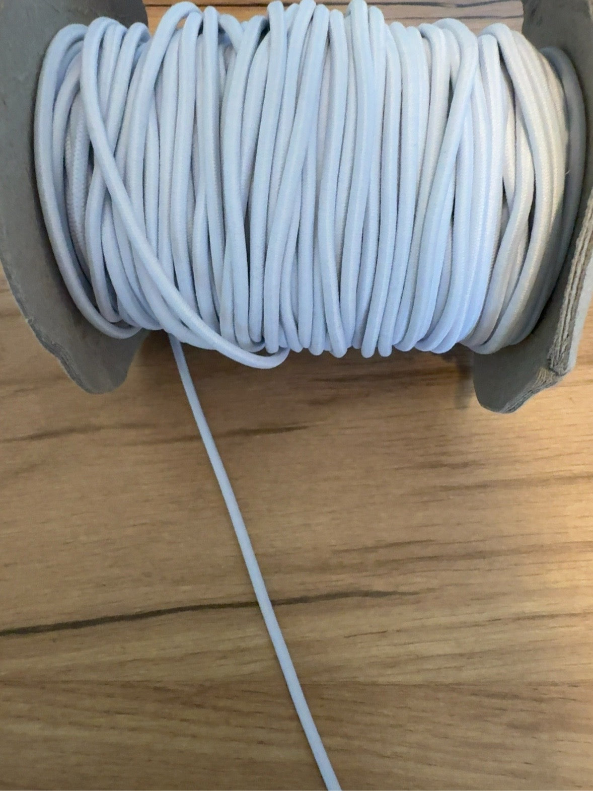 3 mm white cord elastic