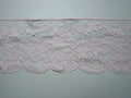 Cream cotton Cluny lace trim with floral openwork, 95mm wide