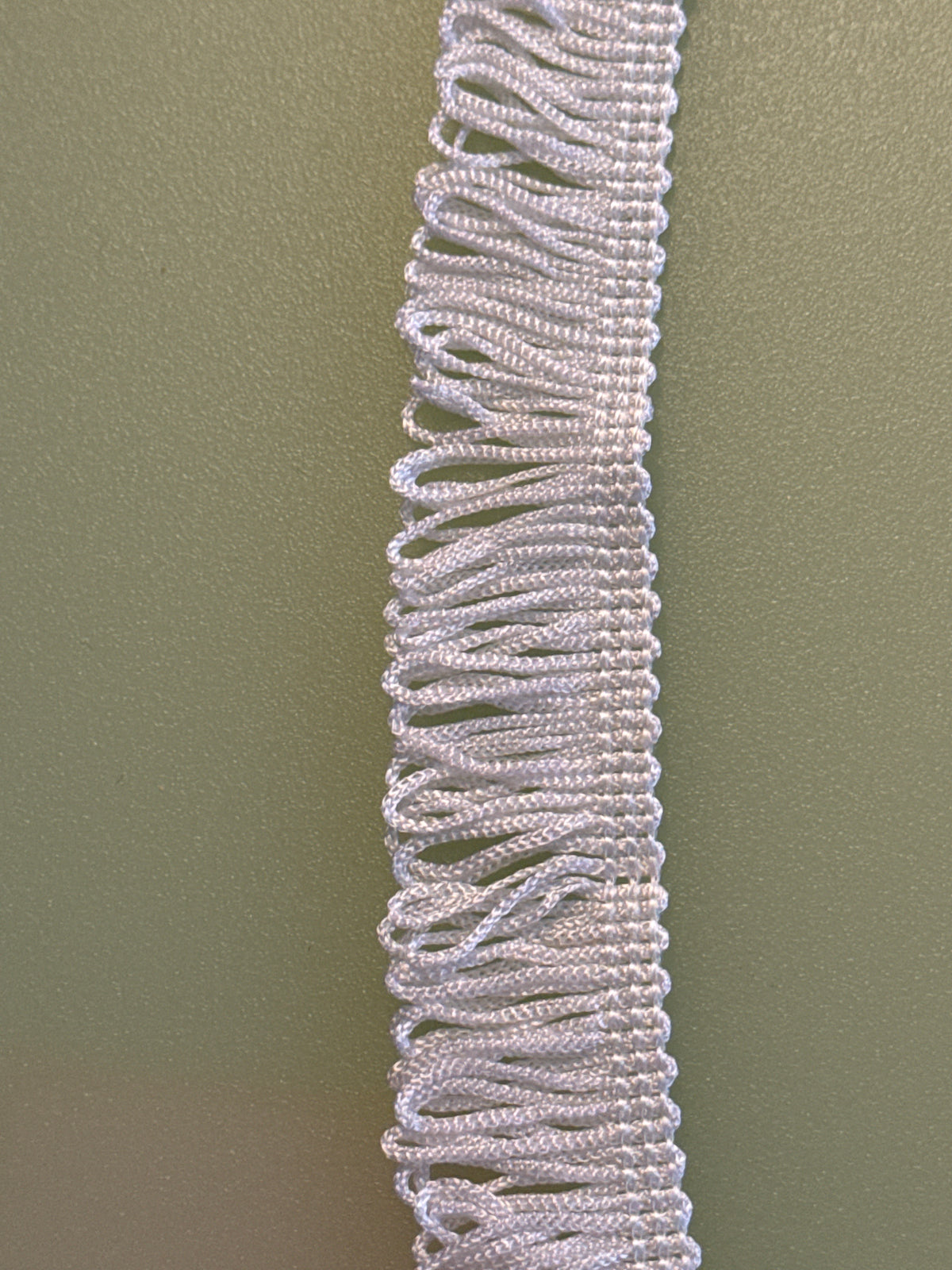Ivory fringing trim, 25mm wide