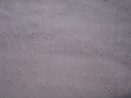 Pale pink broderie anglaise fabric with delicate white floral embroidery, 60 inches wide