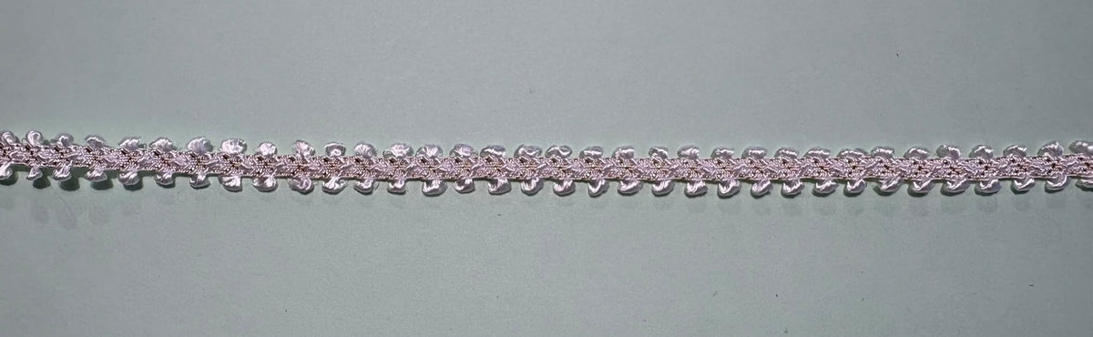 Cream and gold decorative braid trim, 10mm wide