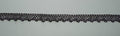 Silver crochet lace trim with openwork pattern and scalloped edge, 20mm wide
