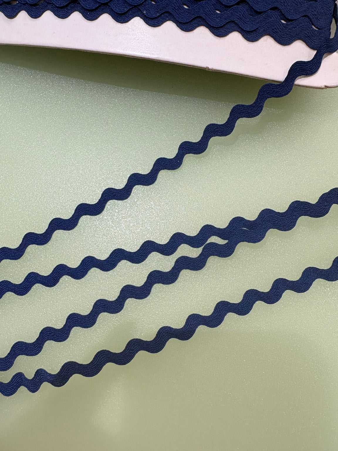 Navy blue 5mm ric-rac braid trim