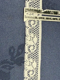 Flat white lace, 25mm wide