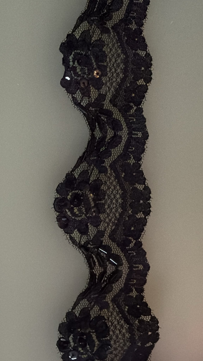 Black Embellished Lace | 45mm Wide — supporting merchandising detail image, same product, inspiration only