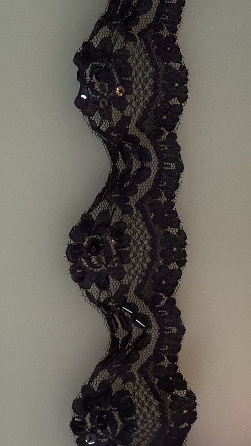 Black Embellished Lace | 45mm Wide — supporting merchandising detail image, same product, inspiration only