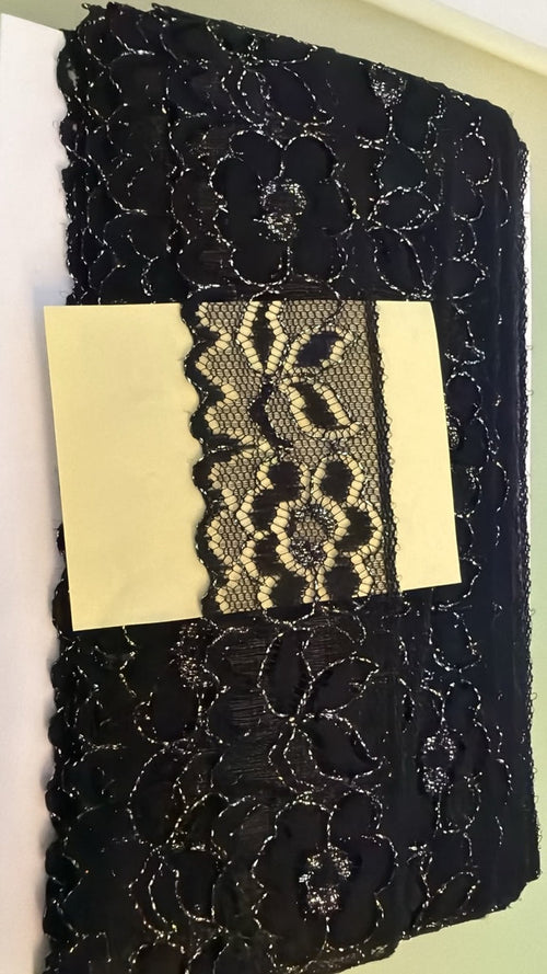 Black & Silver Lace | 35mm Wide — supporting merchandising detail image, same product, inspiration only