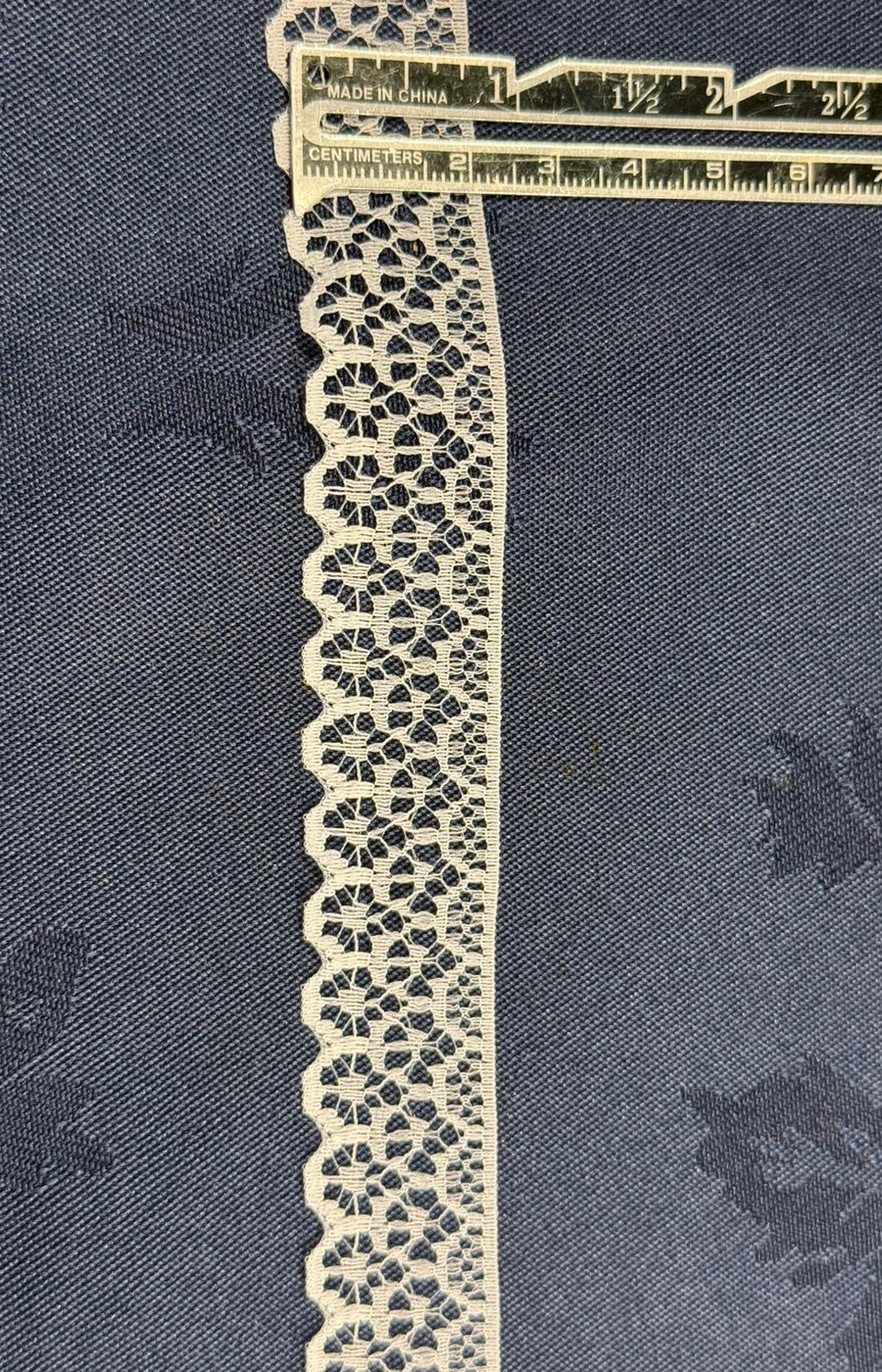 Flat Lace – Ivory | 25mm Wide — exact-product supporting merchandising close-up, same product, inspiration only