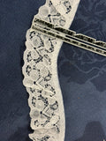 Gathered Lace – Ivory | 40mm Wide