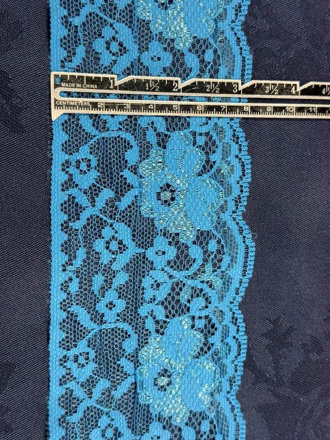 Flat Lace – Turquoise | 80mm Wide — exact-product supporting merchandising detail, same product, inspiration only