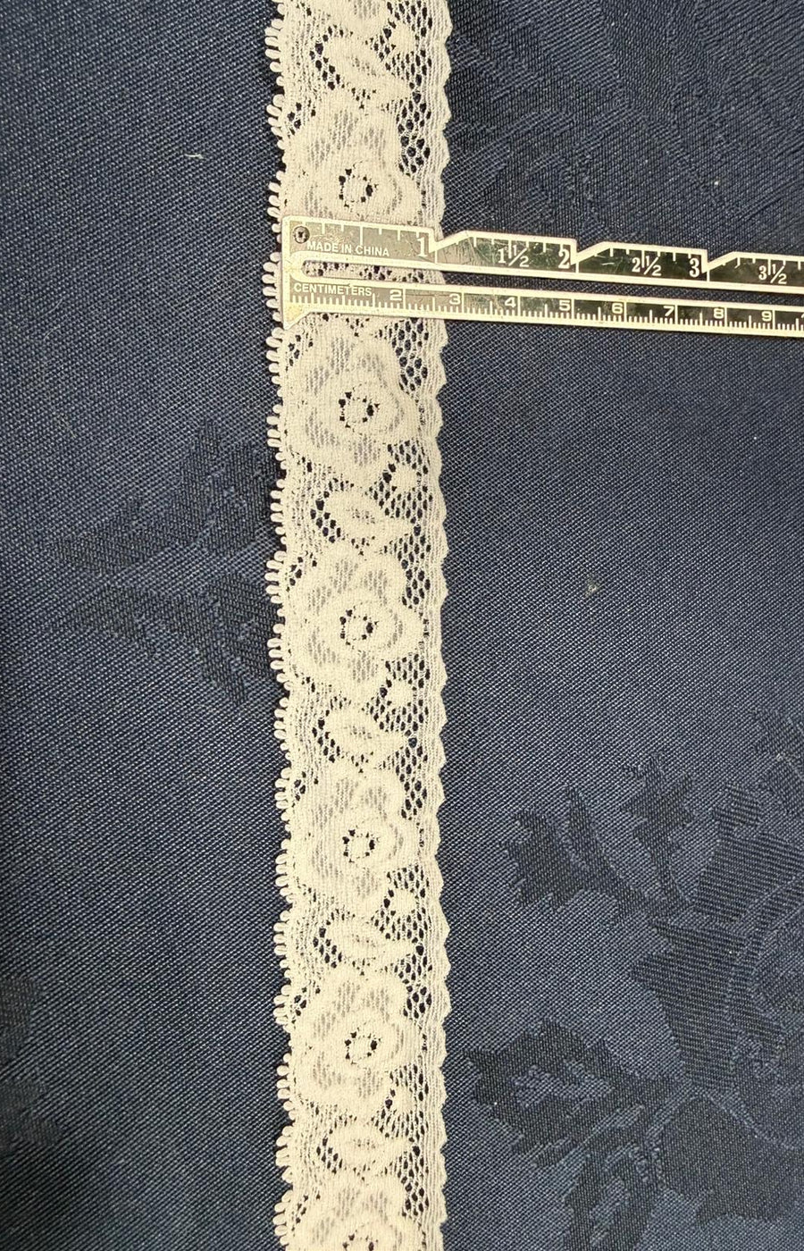 Stretch Lace – Ivory | 30mm Wide — exact-product supporting merchandising close-up, same product, inspiration only