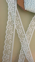 Aqua vintage lace, 25mm wide