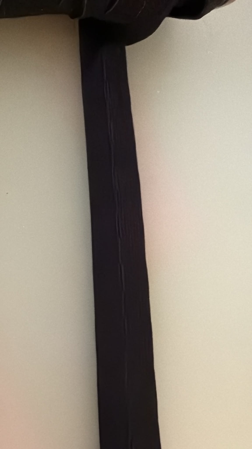 Black buttonhole elastic, 20mm wide