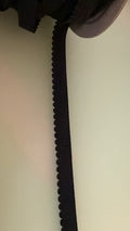 Black picot edge lingerie elastic, 10mm wide