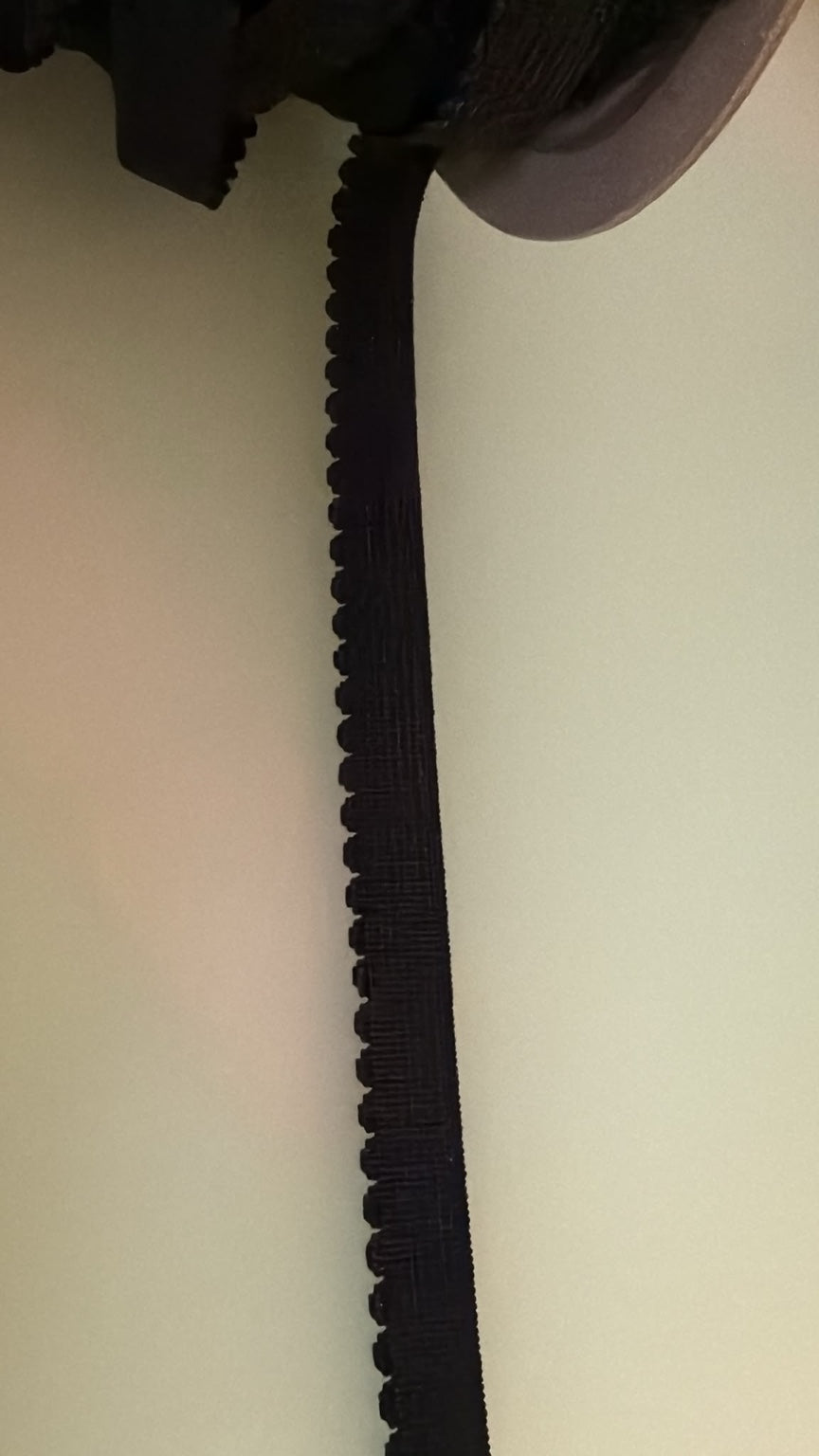 Black picot edge lingerie elastic, 10mm wide
