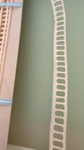 Cream cotton ribbon insert lace, 15mm wide