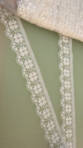 Cream lace trim, 25mm wide