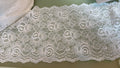 Ivory stretch lace, 6 inches wide