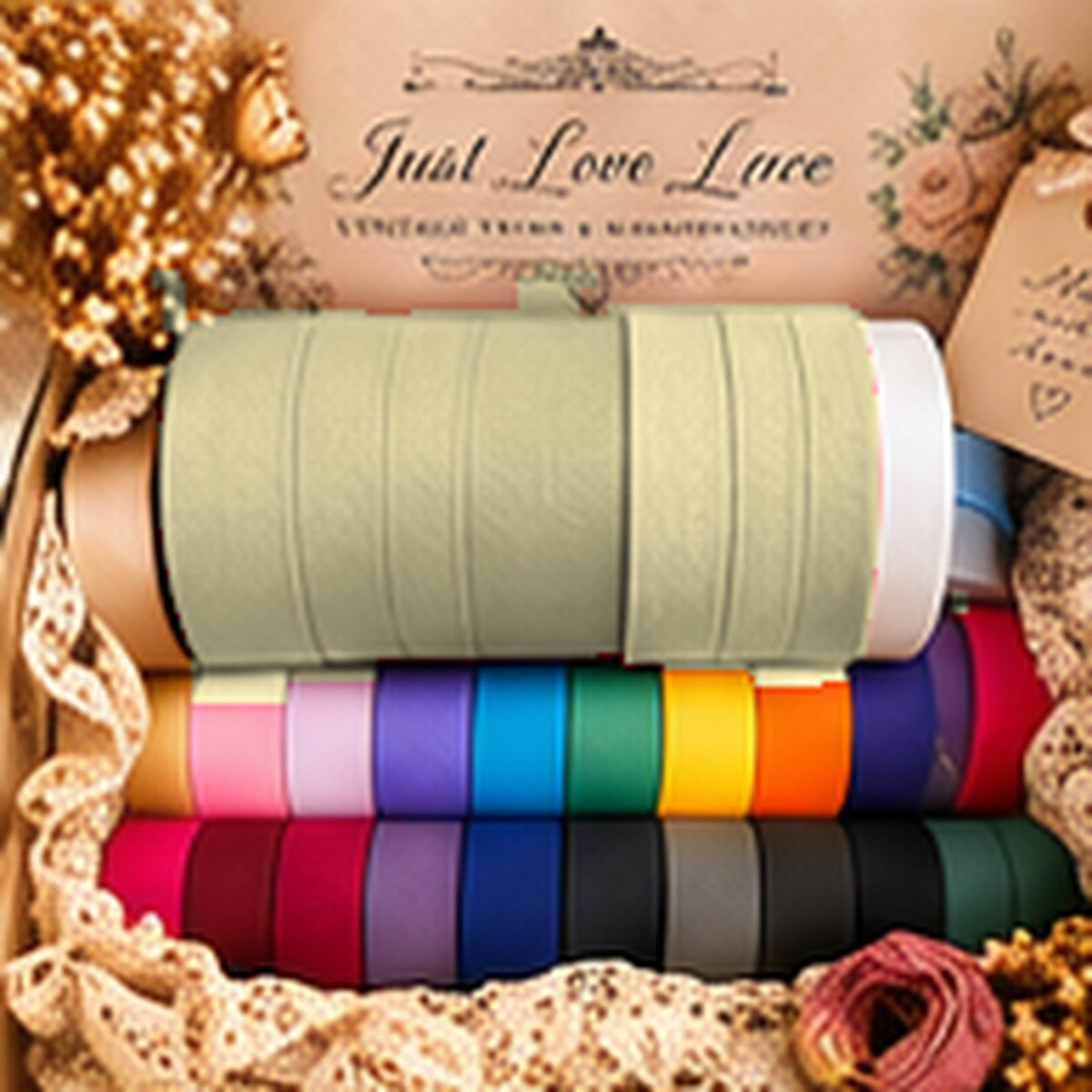 Just Love Lace cotton bias binding — Very pale yellow