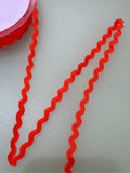 Orange 5mm ric-rac trim