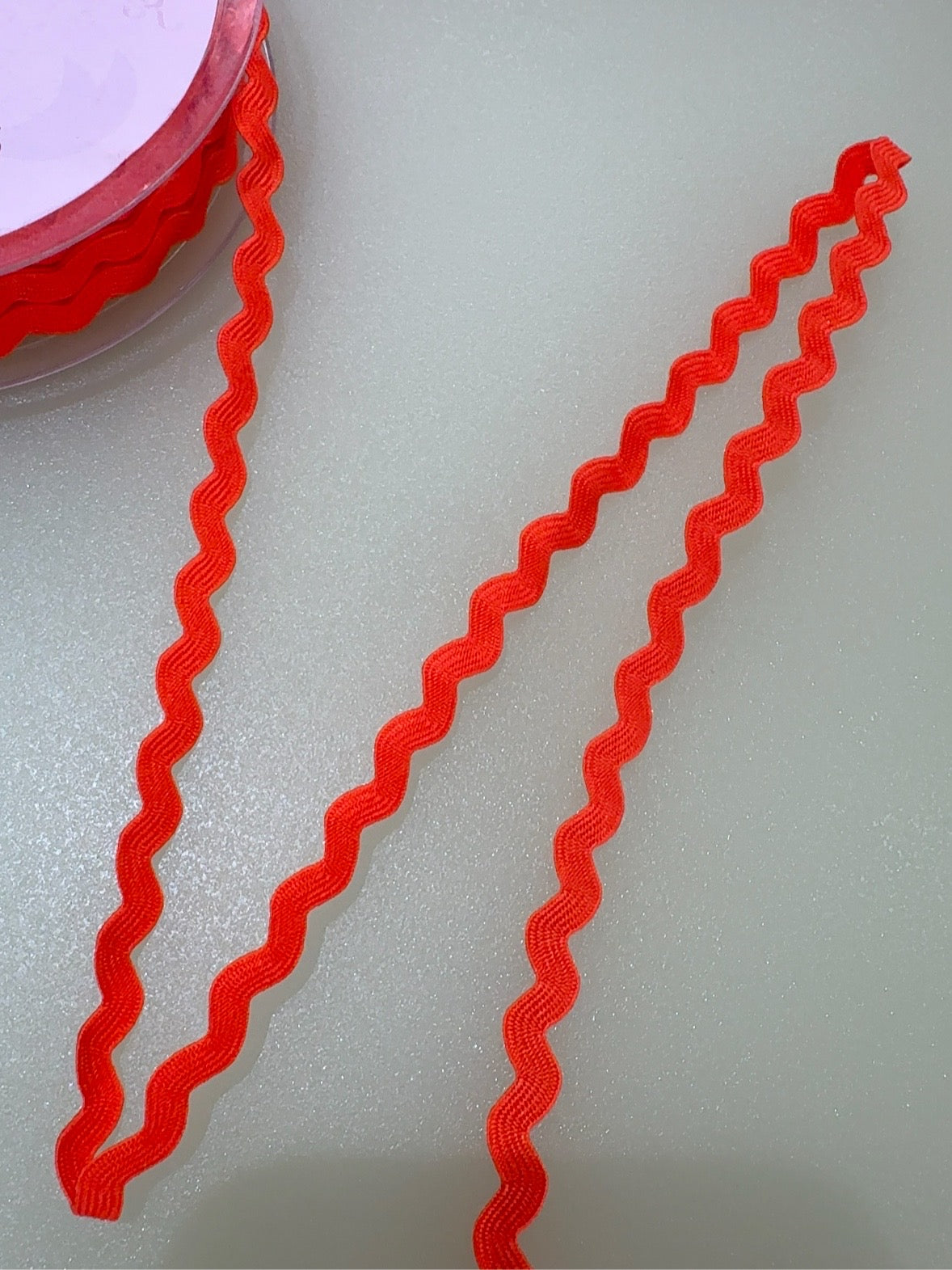 Orange 5mm ric-rac trim