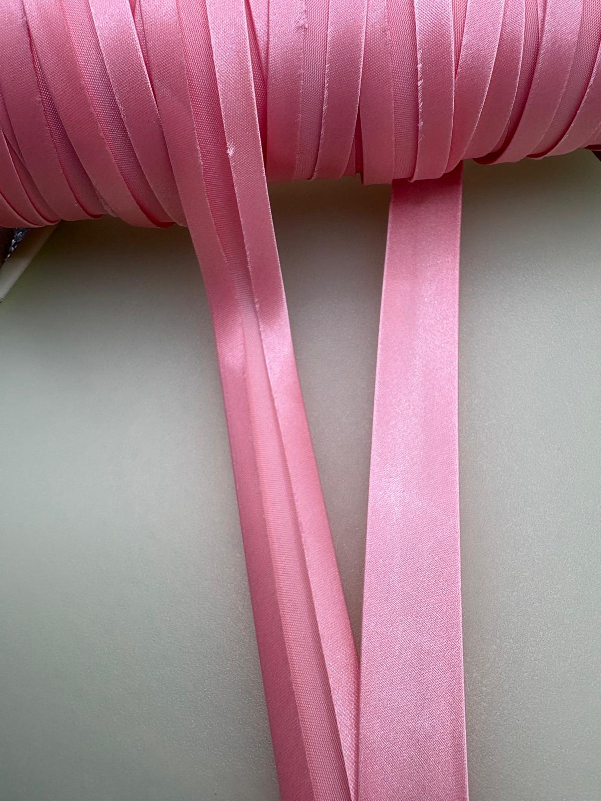 Pink stretch velvet ribbon, 10mm wide