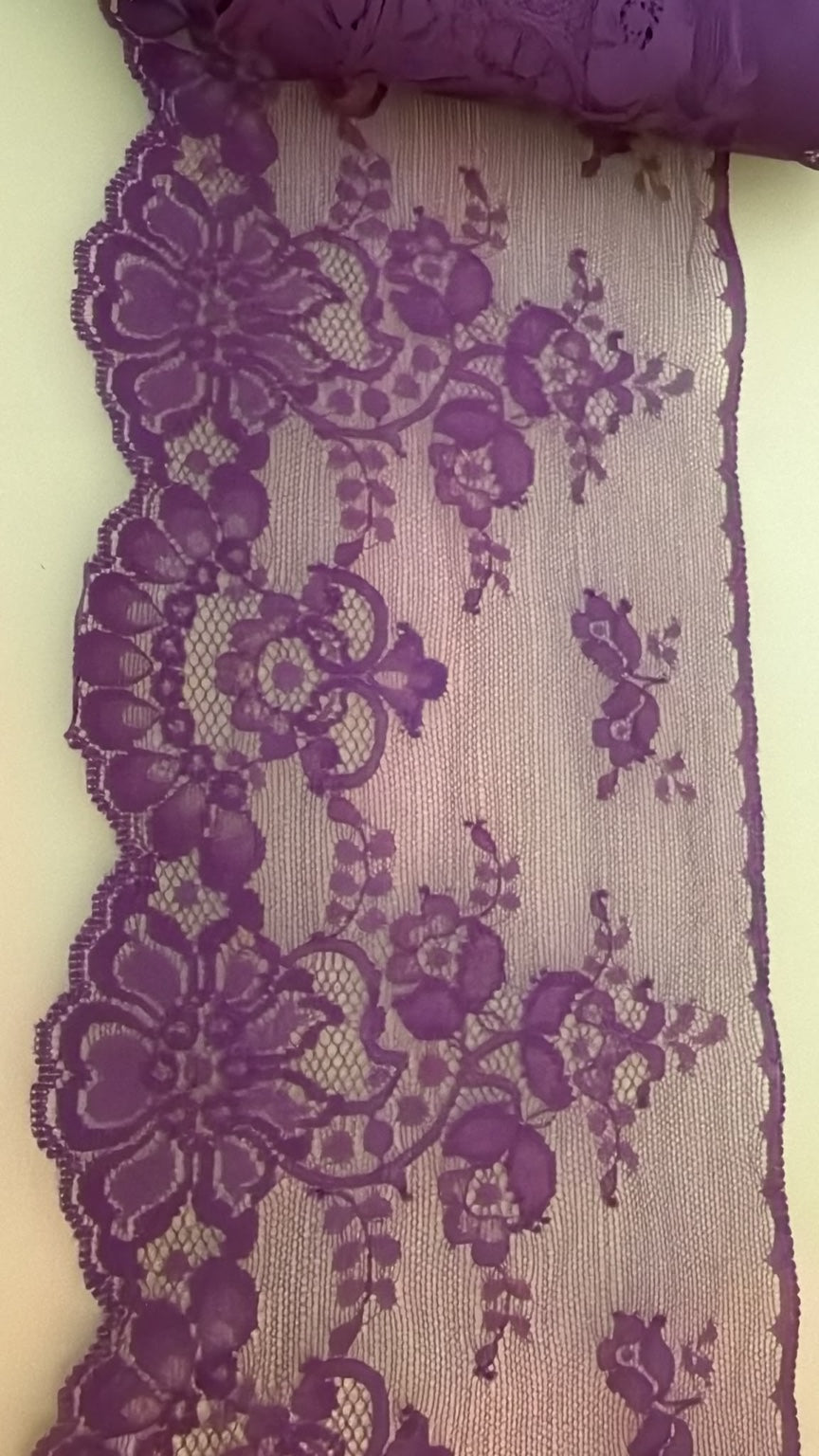 Purple lace, 5.5 inch wide