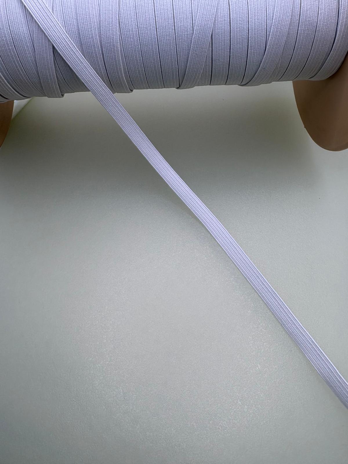 White elastic, 8mm wide