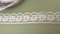 White flower lace, 40mm wide