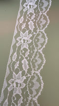 White nylon lace, 60mm wide