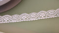 White stretch lace, 30mm wide